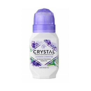 Роликовий антиперспірант з лавандою та екстрактом білого чаю Crystal Body Deodorant Natural Deodorant Roll - On Lavender White Tea 66 ml
