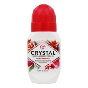 Роликовий антиперспірант з мінералами та екстрактом гранату Crystal Body Deodorant, Natural Deodorant Roll - On, Pomegranate 66 ml