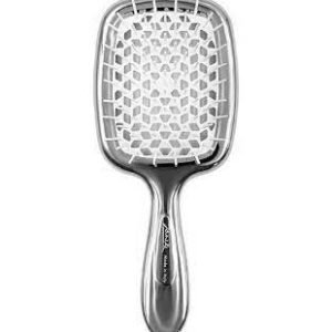 Щітка для волосся JANEKE SUPERBRUSH срібна з білим