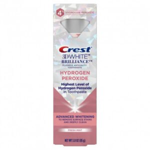 Відбілююча зубна паста з пероксидом водню та фтором Crest 3D White Brilliance Hydrogen Peroxide Toothpaste with Fluoride 85g