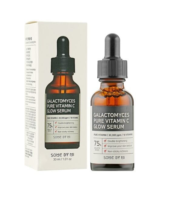 Освітлювальна та регенеруюча сироватка з вітаміном С Some By Mi Galactomyces Pure Vitamin C Glow Serum 30ml