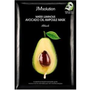 Живильна тканинна маска з маслом авокадо JMsolution Water Luminous Avocado Oil Ampoule Mask Black 35ml