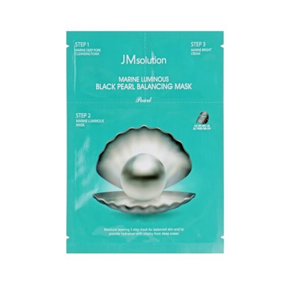 3-х ступеневий догляд: пінка, маска, крем JMsolution Marine Luminous Black Pearl Balancing Mask