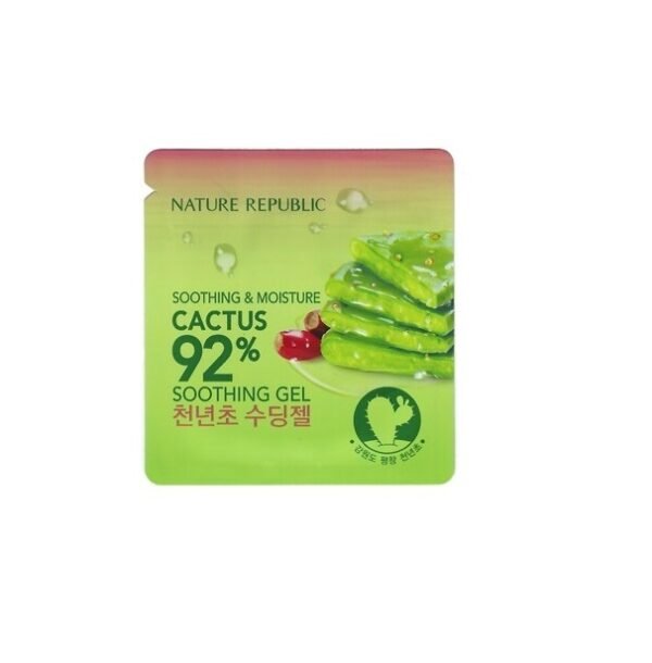 МІНІФОРМАТ Nature Republic Soothing Moisture Cactus 92% Soothing Gel