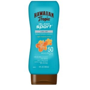 Парфумований сонцезахисний лосьйон для тіла Hawaiian Tropic, High Performance Sport Sunscreen Lotion, SPF 50, Light Tropical 236 ml