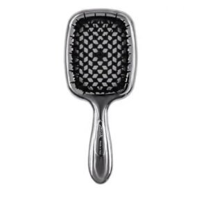 Щітка для волосся JANEKE SUPERBRUSH срібна з чорним