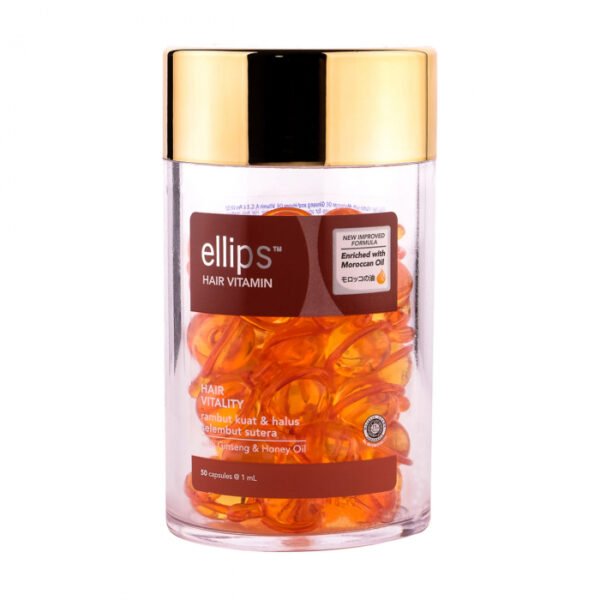Вітаміни-олія для волосся відновлювальні Ellips з Женьшенем та Медом 50 шт