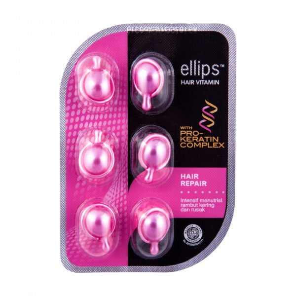 Вітаміни-олія для волосся Ellips Відновлення з Про-Кератиновим Комплексом Hair repair with pro keratin complex 6 шт