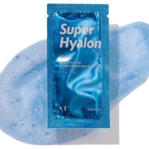 Глибоко зволожуюча бульбашкова маска на основі 8 - ми типів гіалуронової кислоти для шкіри обличчя VT COSMETICS SUPER HYALON BUBBLE SPARKLING BOOSTER