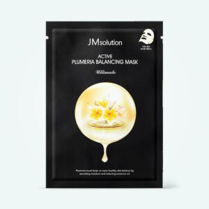 Зволожуюча тканинна маска з екстрактом плюмеріі JMSOLUTION ACTIVE PLUMERIA BALANCING MASK ULTIMATE 30 ml