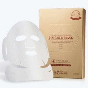 Зволожувальна та регенеруюча тканинна маска з муцином равлика та 24K золотом JG Cosmetics Face Nutrition Deep Hydration 24K Gold Mask 33ml
