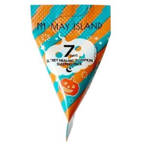 МІНІФОРМАТ Антиоксидантна нічна маска із екстрактом гарбуза для шкіри обличчя May Island 7Days Secret Healing Pumpkin Sleeping Pack