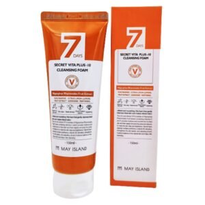 Вітамінізуюча та освітлююча пінка для вмивання May Island 7 Days Secret Vita Plus-10 Cleansing Foam 150 ml