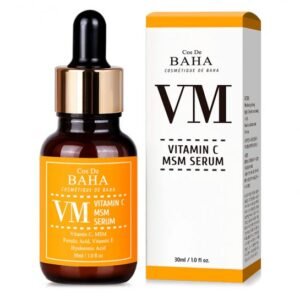 Освітлювальна сироватка з вітаміном C та органічною сіркою, феруловою кислотою та токоферолом, гіалуроновою кислотою Cos De Baha Vitamin C MSM Serum 30ml