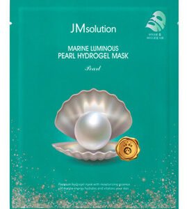 Зволожуюча та освітлююча гідрогелева маска з екстрактом перлів JMsolution Marine Luminous Pearl Hydrogel Mask Pearl 30g