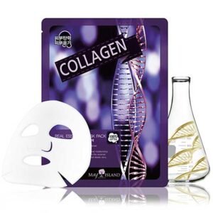 Омолоджуюча тканинна маска з колагеном для шкіри обличчя May Island Real Essence Mask Pack Collagen 25ml