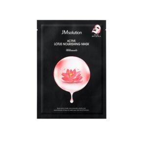 Живильна тканинна маска з екстрактом лотоса та вітамінами Е, С, В7, В12, В2, В9, К3 Jmsolution Active Lotus Nourishing Mask Ultimate 30 ml