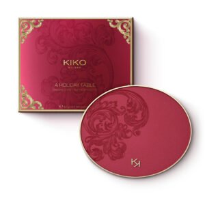 Палетка для обличчя: бронзер, хайлайтер, румяна, прозора фіксуюча пудра A Holiday Fable Dreams Come True Face Palette Kiko Milano 9,5 g