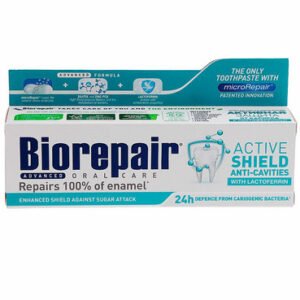 Зубна паста Biorepair PROAdvanced Досконалий захист з антибактеріальним складом, з рідкою емаллю, що зменшує концентрацію бактерій, нормалізує pH 75ml