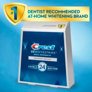 Відбілюючі полоски Crest 3D Whitestrips, Dental Whitening Kit, 24 Strips