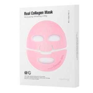 Глибоко зволожувальна гідрогелева ліфтинг-маска з морським колагеном 76%, ніацинамідом та компл факторів зростання Meditime NEO Real Collagen Mask 26g