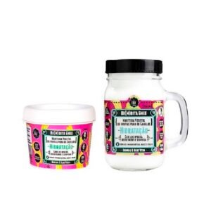 Веганська глибоко зволожувальна маска для волосся з екстрактами алое, банана та натуральними оліями LOLA BeMdita Ghee Hidratacao Banana e Aloe Vera 350g