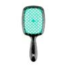 Щітка для волосся JANEKE SUPERBRUSH чорна з бірюзою