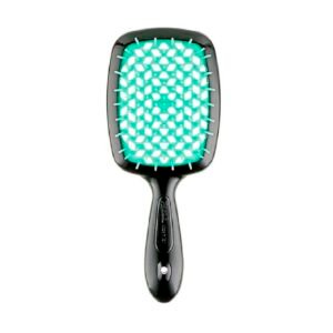 Щітка для волосся JANEKE SUPERBRUSH чорна з бірюзою