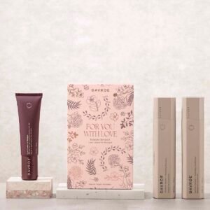 Лімітований набір по догляду за волоссям зволожувальний (шампунь, кондиціонер, незмивний догляд) Davroe Moisture Senses Luxe Leave-in Masque Set 3