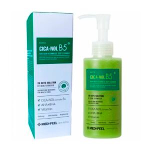 Киснева пінка для вмивання та очищення пор з екстрактами центелли і кислотами Medi-Peel Phyto CICA-Nol B5 AHA BHA Vitamin Calming O2 Deep Cleanser 150ml