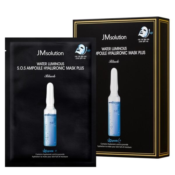 Інтенсивно зволожуюча тканинна маска з гіалуроновою кислотою JMsolution Water Luminous SOS Ampoule Hyaluronic Mask plus 30ml