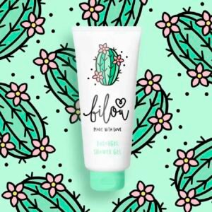 Гель для душу з ароматом солодких квітів кактуса та оліями солодкого мигдалю, авокадо та пантенолом Bilou Bloomy Cactus Shower Gel 200ml