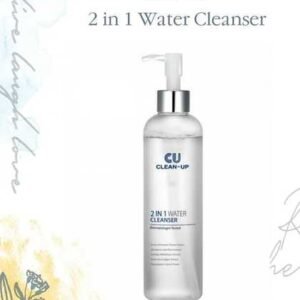 Очищувальна вода з ніацинамідом, бетаїном, пантенолом, аллатоіном, екстрактом арніки та рожевою водою CU SKIN Clean-Up 2 in 1 Water Cleanser 200ml