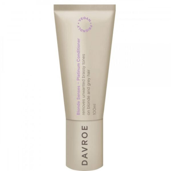 Тонуючий кондиціонер для світлого волосся з додаванням фіолет. пігменту та екстрактом ромашки та фіалки Davroe Blonde Senses Platinum Condition 100 ml