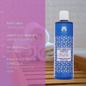 Професійний шампунь проти випадіння та для стимулювання росту волосся з вітамінами Е, В6, В5 та В3 Valquer Anti-Hair Loss Shampoo 400ml