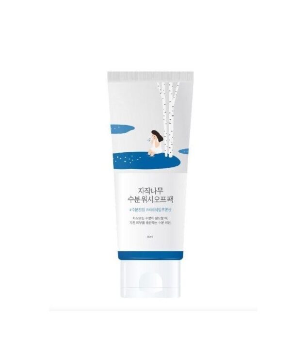 Зволожувальна змивна маска з березовим соком, гіалуроновою кислотою, вітаміном С Round Lab Birch Juice Moisturizing Wash Off Pack 80ml