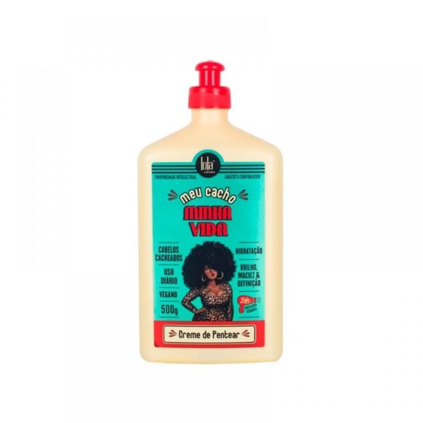 Незмивний крем для кучерявого волосся з оліями кіноа і патуа, купуасу та рослинними екстрактами Lola Cosmetics Meu Cacho Minha Vida Creme de Pentear 500 ml