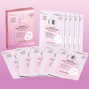 Зволожувальна та омолоджувальна тенсельна маска з гіалуроновою кислотою, ніацинамідом, аденозином, колагеном та 7 рослинними екстрактами Newland All Nature Moist Tencel Mask 30g