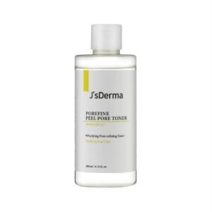 Тонер з AHA-кислотою для звуження пор з екстрактами чайного дерева, азіатської центелли, гамамелісу, пантенолом JsDerma Porefine Peel Pore Toner 200ml