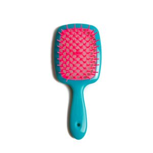 Щітка для волосся JANEKE SUPERBRUSH бірюзовий з рожевим