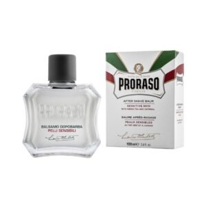 Професійний зволожувальний бальзам після гоління з екстрактами зеленого чаю, вівсянки, оліями евкаліпта і ментолу Proraso After shave Balm Sensitive Green Tea 100ml