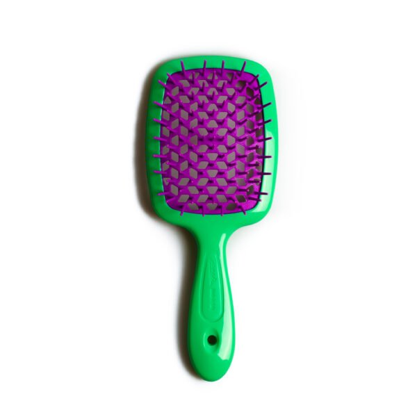 Щітка для волосся JANEKE SUPERBRUSH зелена з фуксією