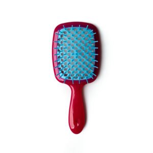 Щітка для волосся JANEKE SUPERBRUSH малинова з блакитним