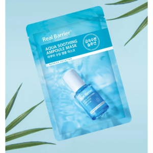 Заспокійлива тканинна ампульна маска на основі центелли азіатської Real Barrier Aqua Soothing Ampoule Mask 28ml