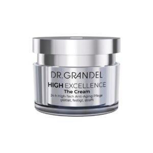 24-годинний високотехнологічний антивіковий живильний крем, що містить комплекс ніацинаміду і пептидів з насіння кіноа Dr. Grandel High Excellence The Cream 50ml (без коробки)