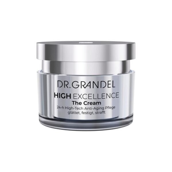 24-годинний високотехнологічний антивіковий живильний крем, що містить комплекс ніацинаміду і пептидів з насіння кіноа Dr. Grandel High Excellence The Cream 50ml (без коробки)