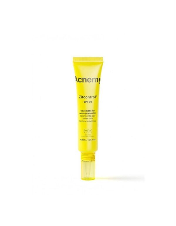 Сонцезахисний крем для шкіри схильної до акне з саліциловою кислотою, цинком PCA, ніацинамідом і Quora Noni Acnemy Zitcontrol SPF 50 40ml