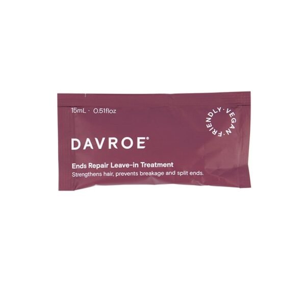 МІНІФОРМАТ веганського незмивного засобу для реставрації кінчиків волосся з рослинними екстрактами та протеїнами рису Davroe Ends Repair Leave-In Treatment 15 ml