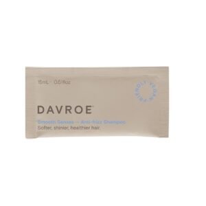 МІНІФОРМАТ професійний веган помякшувальний шампунь для кучерявого волосся з рослин екстр та алое вера Davroe Smooth Senses Anti-frizz Shampoo 15 ml