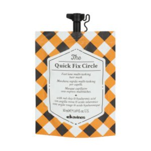Маска для миттєвого зволоження та розгладження волосся з червоною глиною та гіалуроновою кислотою, олією жожоба Davines The Quick Fix Circle 50ml